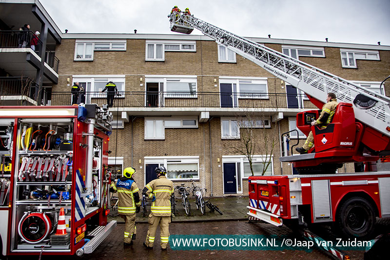 Binnenbrand flatwoning Heyenlande in Zwijndrecht
