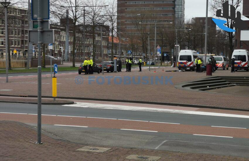 Grote politiecontrole Spuiboulevard Dordrecht