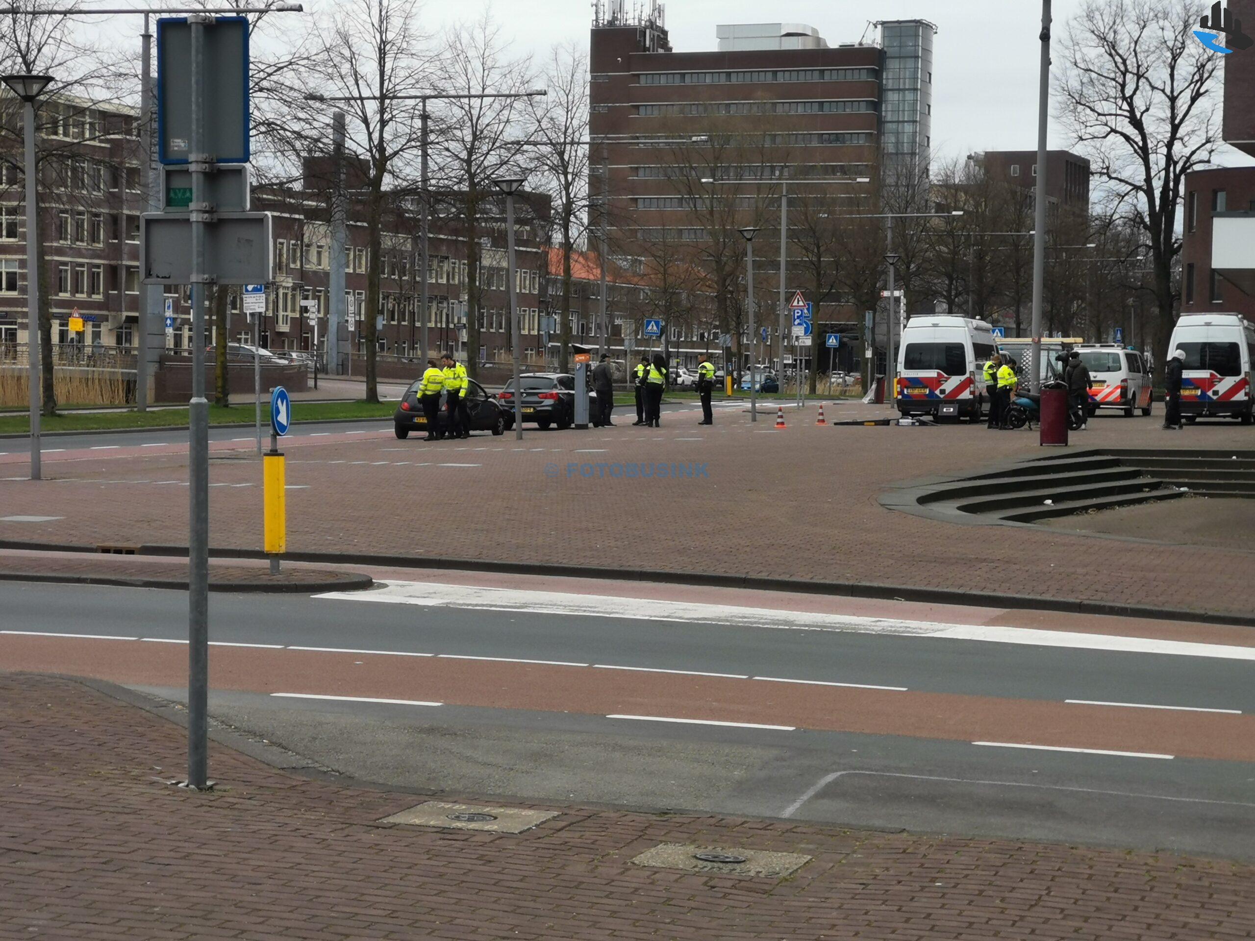 Grote politiecontrole Spuiboulevard Dordrecht