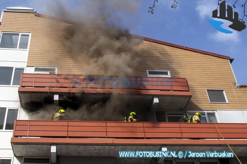 Grote brand aan de Eisingahof in Dordrecht