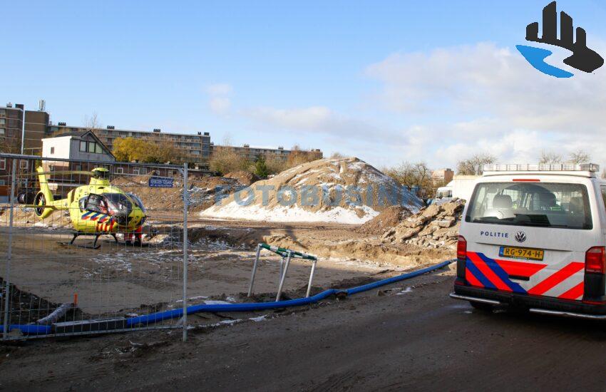 Inzet traumahelikopter op bouwplaats Patersweg voor medische noodsituaties