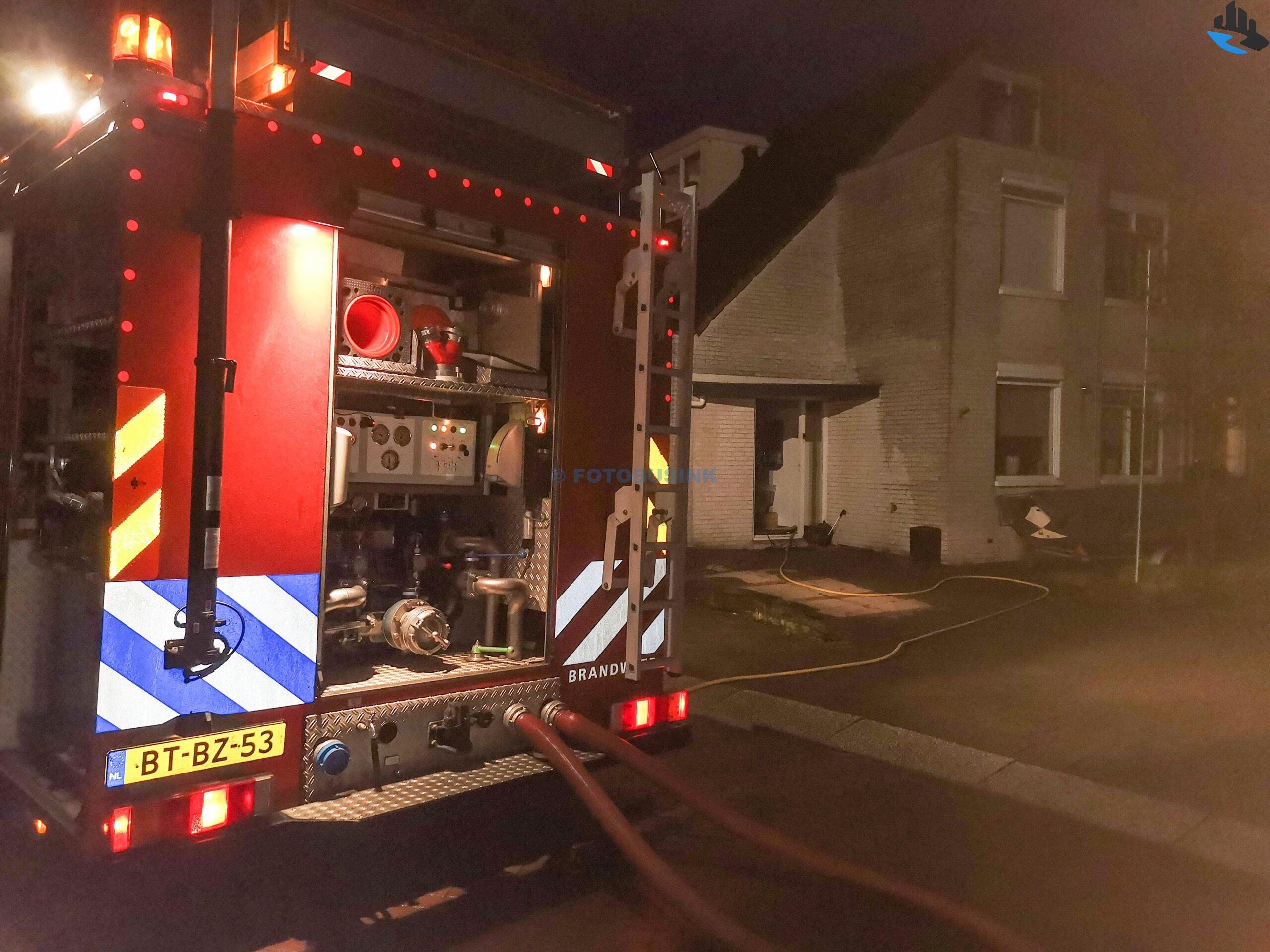 Binnenbrand woning Johanna Naber-erf in Dordrecht