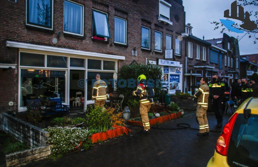 Brandweer opgeroepen voor brand in woning aan de Burg.de Bruinelaan in Zwijndrecht