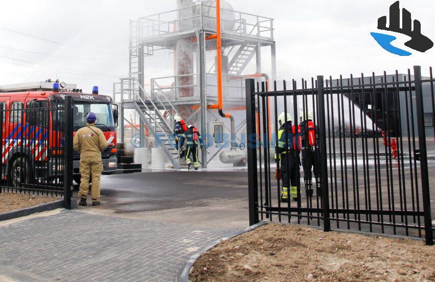 Middelbrand industrie Olivijn in Dordrecht