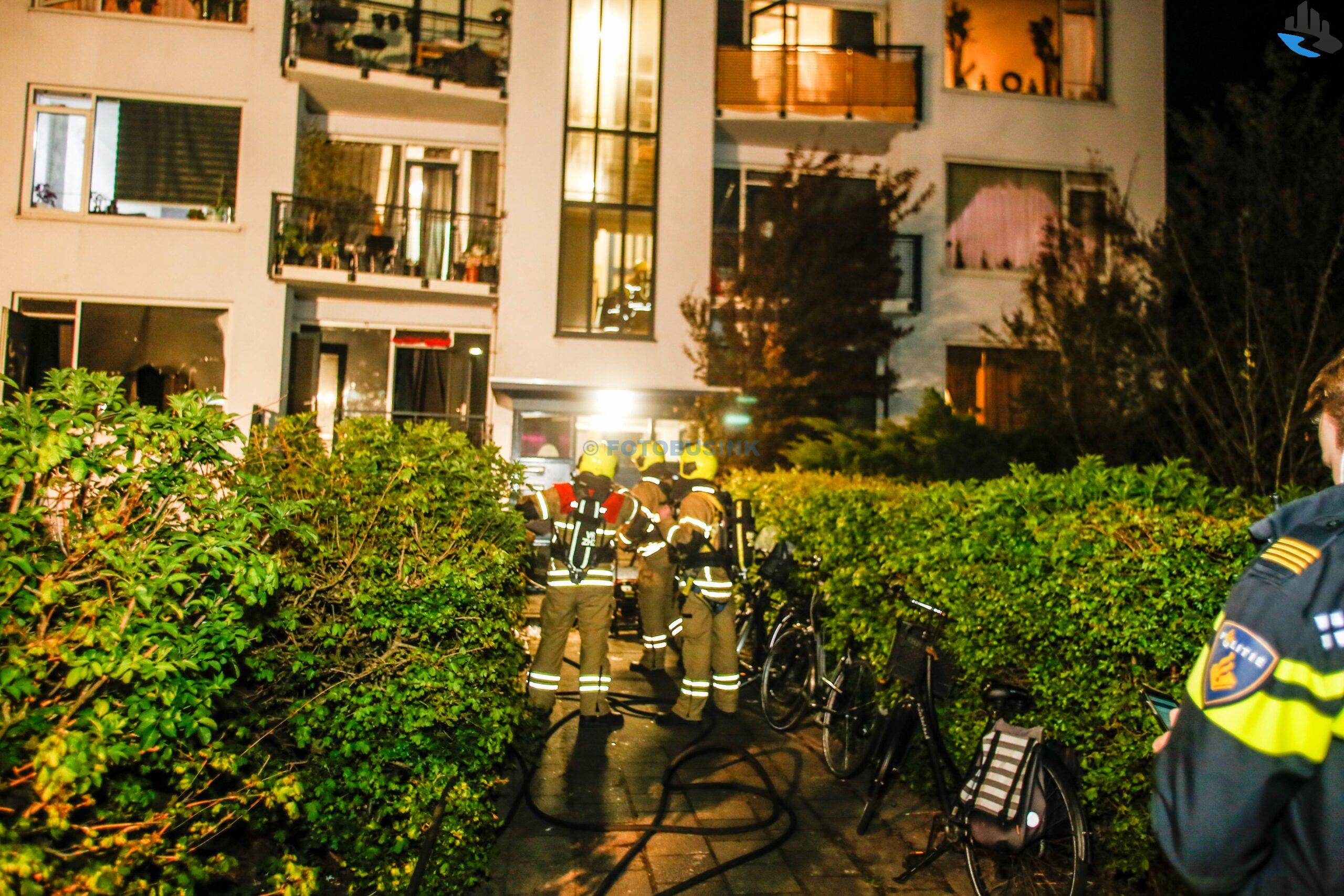 Brand portiekflat Willem Barentszstraat Dordrecht