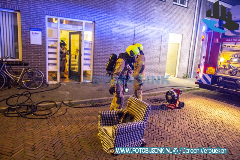 Stoel in brand bij ggz-instelling aan de Schrijversstraat in Dordrecht