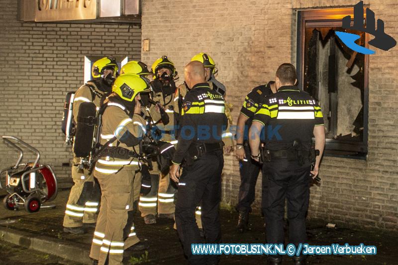 Middelbrand bij transportbedrijf aan de Edisonweg in Alblasserdam