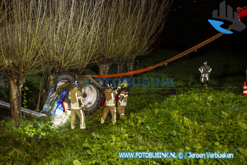 Dodelijk ongeval met tractor op de Dorpsweg in Hoogblokland