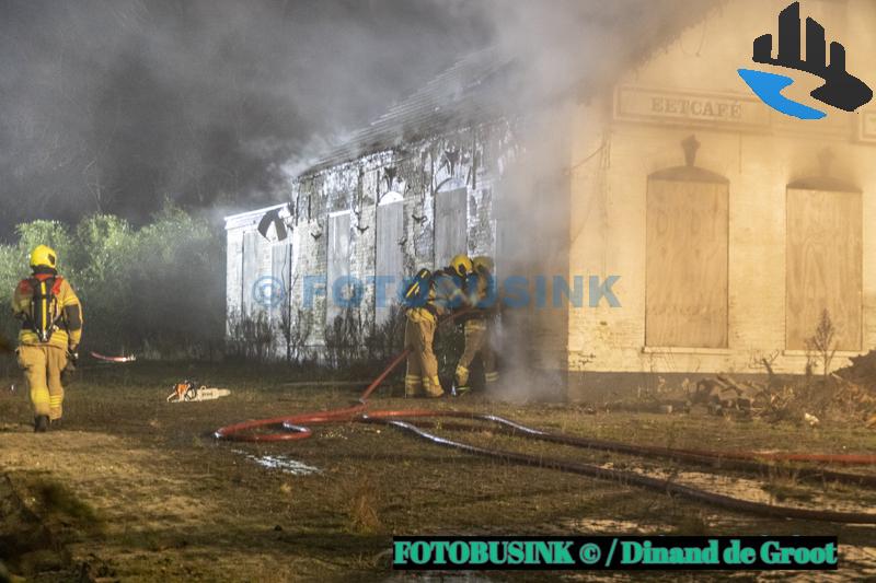 Middelbrand in het oude Tramhuis Strijen