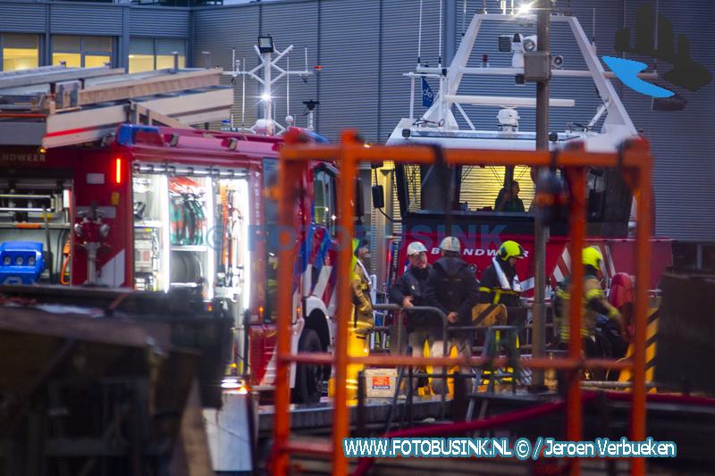 Dode en zwaar gewonde na explosie op schip in Dordrecht.