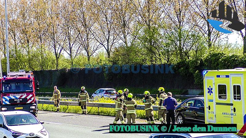 Hulpdiensten opgeroepen voor een ongeval letsel op de A15 bij Papendrecht