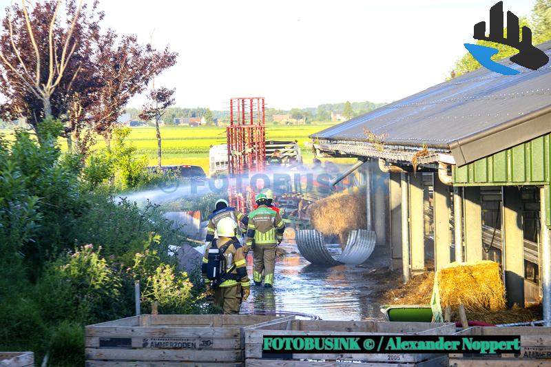 Grote brand aan de Schenkeldijk in Nieuwendijk