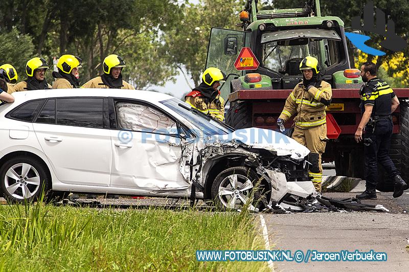 Ongeval N480 bij Streefkerk Auto Tractor