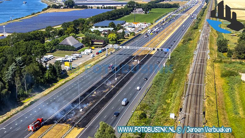 Bermbrand Rijksweg A16 Dordrecht