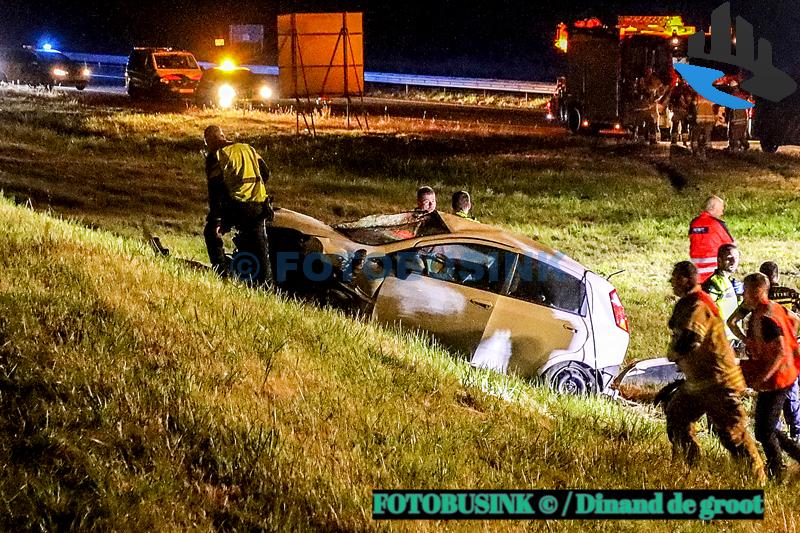 Dode en 2 gewonden bij ernstig ongeval A29 Klaaswaal