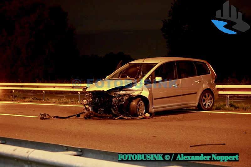 Man onder invloed crasht met auto op rijksweg A15 bij Hardinxveld-Giessendam