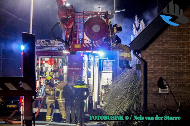 Woningbrand aan de Buitendams in Hardinxveld-Giessendam