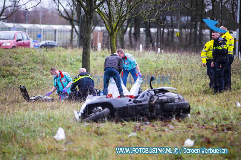 Motorrijder raakt flink gewond bij eenzijdig ongeval afrit N3 Dordrecht