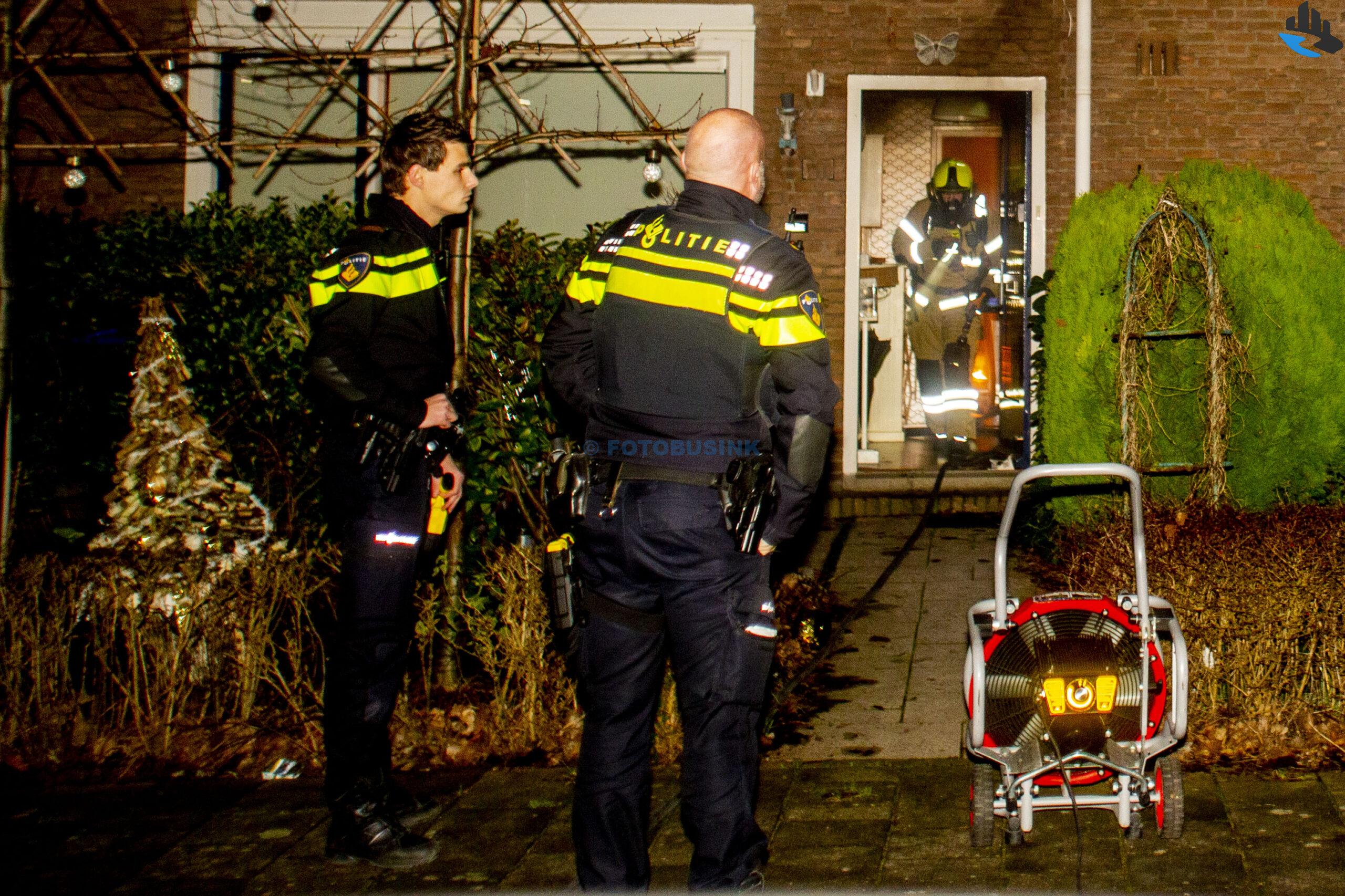 Veel brandweer opgeroepen voor brand in woning aan de Eddingtonweg in Dordrecht