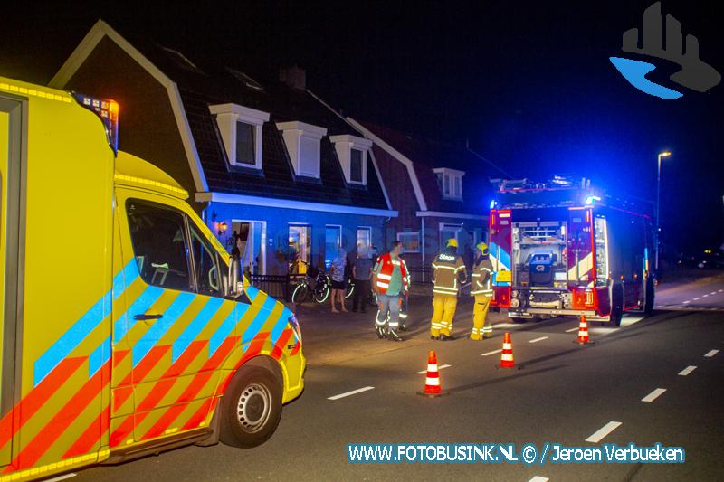 Fietsaccu in brand in woning aan de Lekdijk in Nieuw-Lekkerland