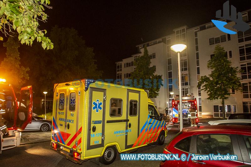 Middelbrand aan de Duivenstraat in Papendrecht