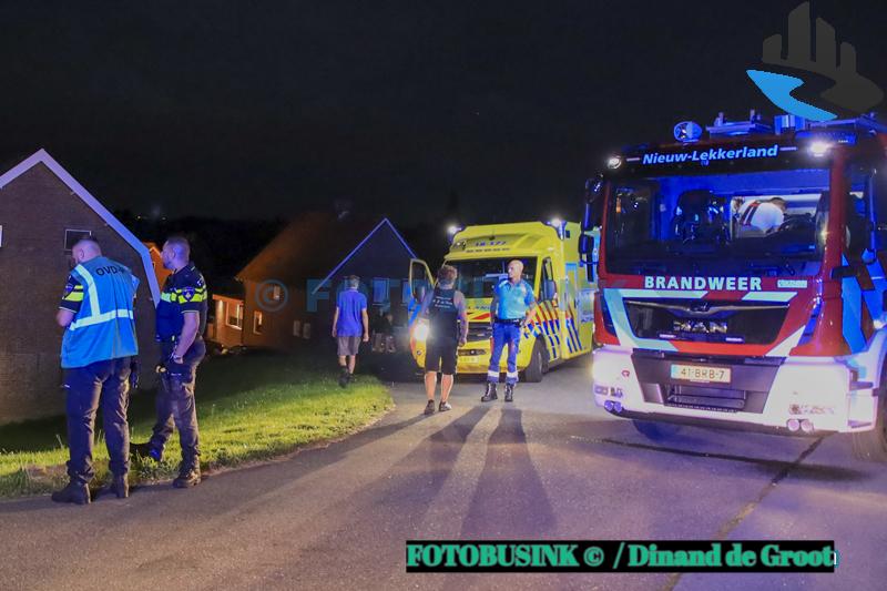 Brand in schuur aan de Nieuwe Veer in Streefkerk