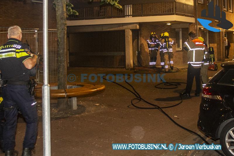 Brand in opslagplaats in kelder aan de Grote Markt in Dordrecht