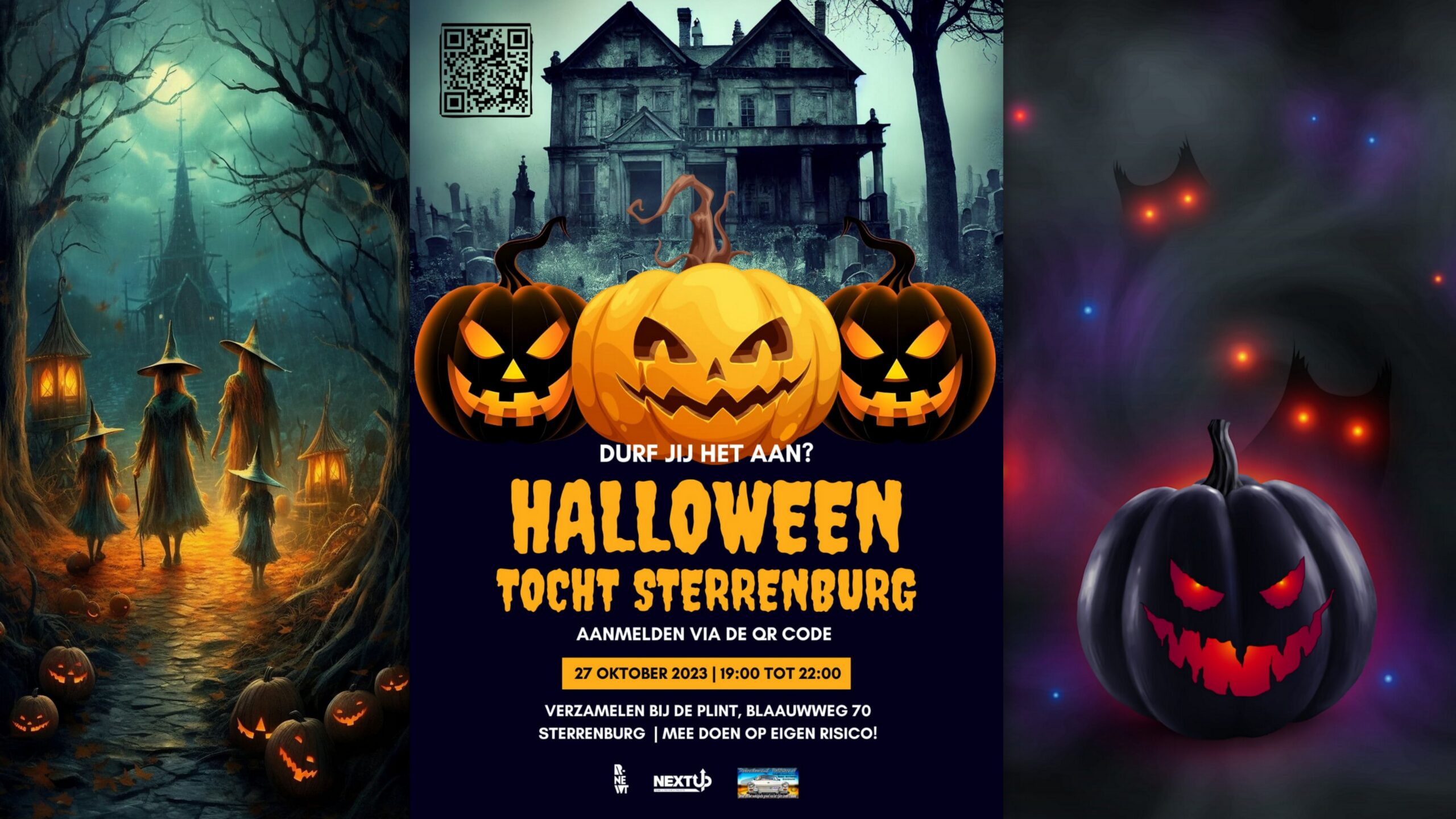 Halloweentocht door het Sterrenburgpark in Dordrecht