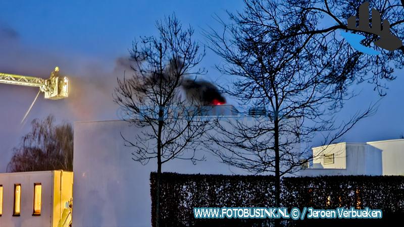 Brand in het crematorium op de begraafplaats Essenhof in Dordrecht