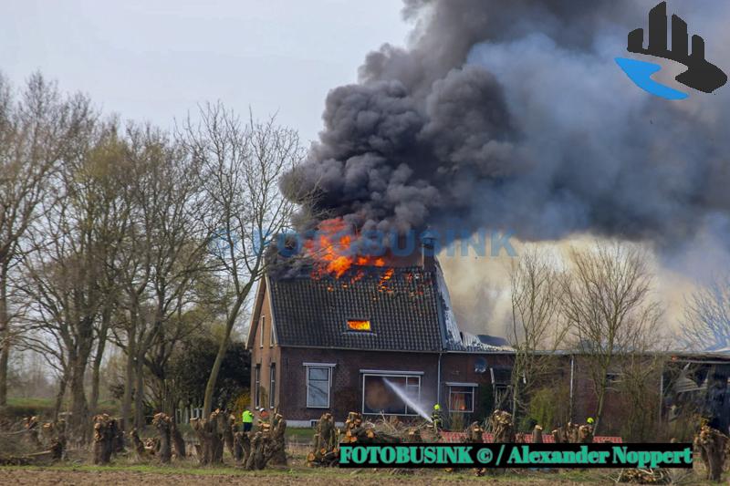 Grote brand aan de Bruine Kilweg in Werkendam