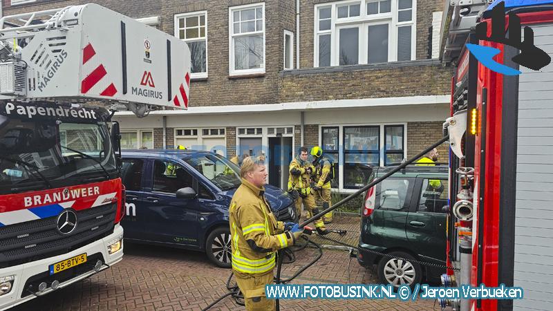 Brandweer opgeroepen voor brand in woning aan de Spuiboulevard in Dordrecht