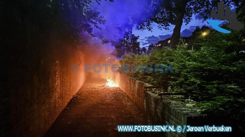 Buitenbrand aan de Bosboom-Toussaintstraat in Dordrecht