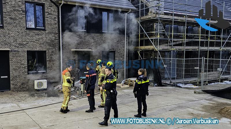 Brand bij nieuwbouw woningen in aanbouw aan de Driemorgen in Dordrecht