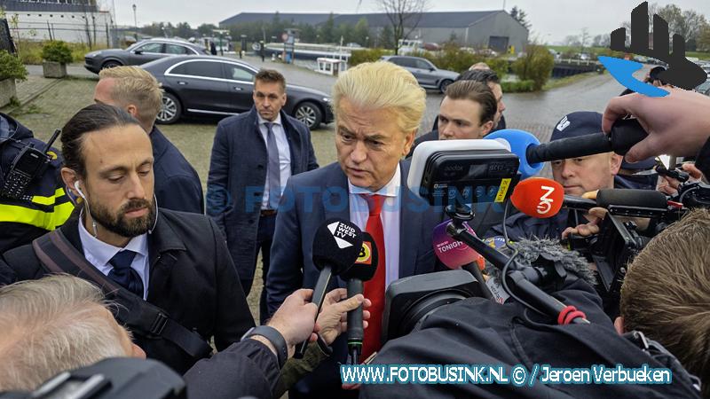 Geert Wilders (PVV) bezoekt Moerdijk