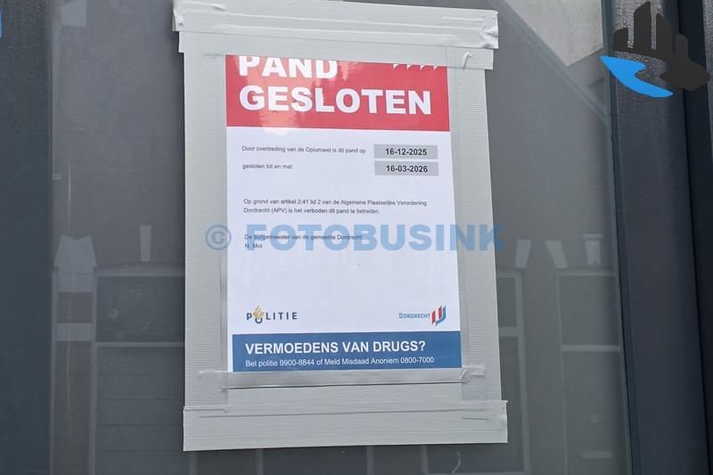 Burgemeester sluit meerdere panden in Dordrecht na vondst harddrugs