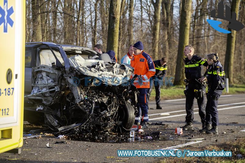 Bestuurder overleden na ernstig eenzijdig ongeval op N214 bij Wijngaarden