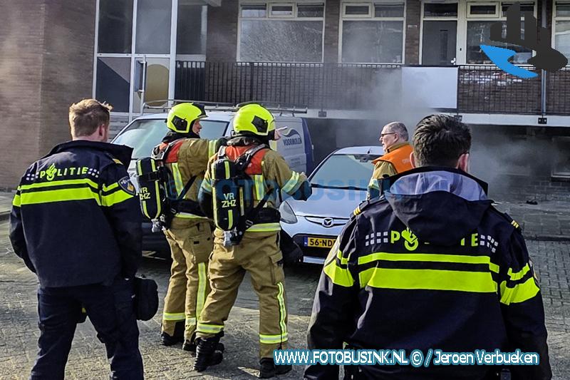 Brand in kelderbox van flat aan de Staringlaan in Papendrecht