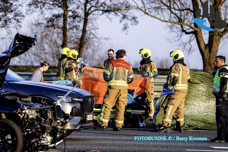 Aanhouding na ongeval op A16 bij Dordrecht – Twee gewonden
