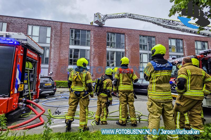 Woningbrand aan de Kraanbaan in Alblasserdam